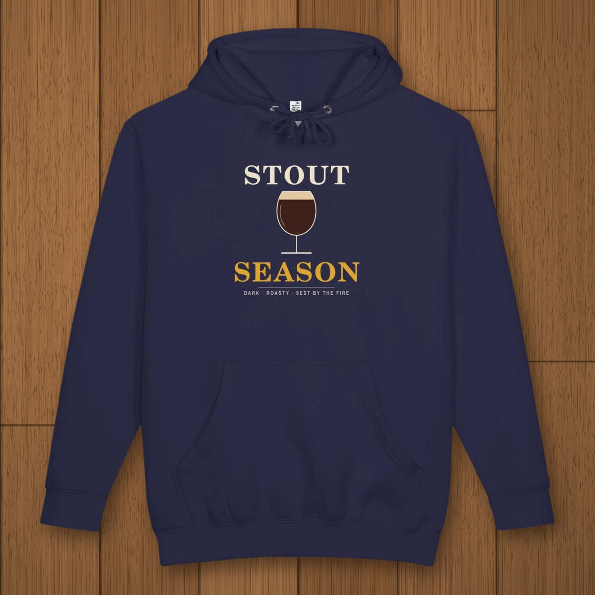 Stout Season Heavyweight Hoodie in Navy Blue