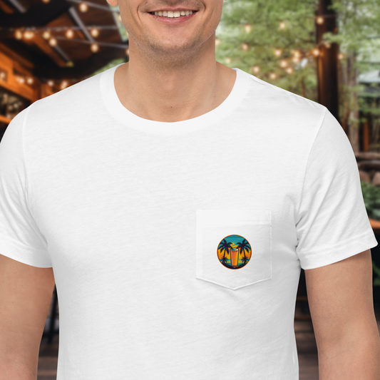 Tropical Sunrise Pocket Tee