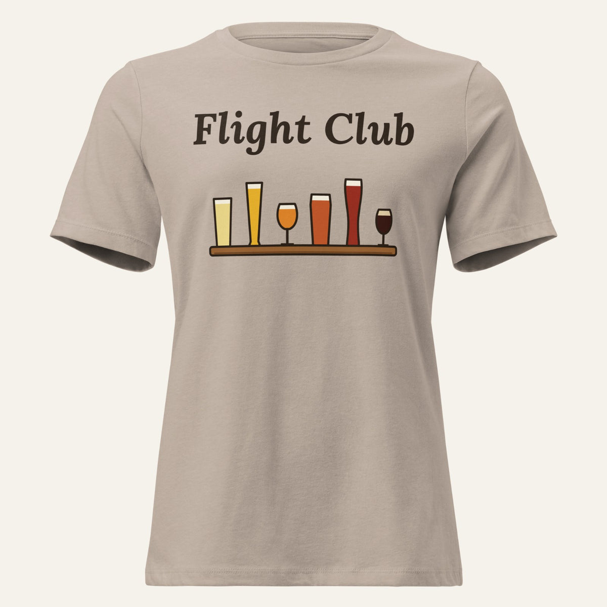 Women's Flight Club Relaxed T-Shirt in Heather Stone