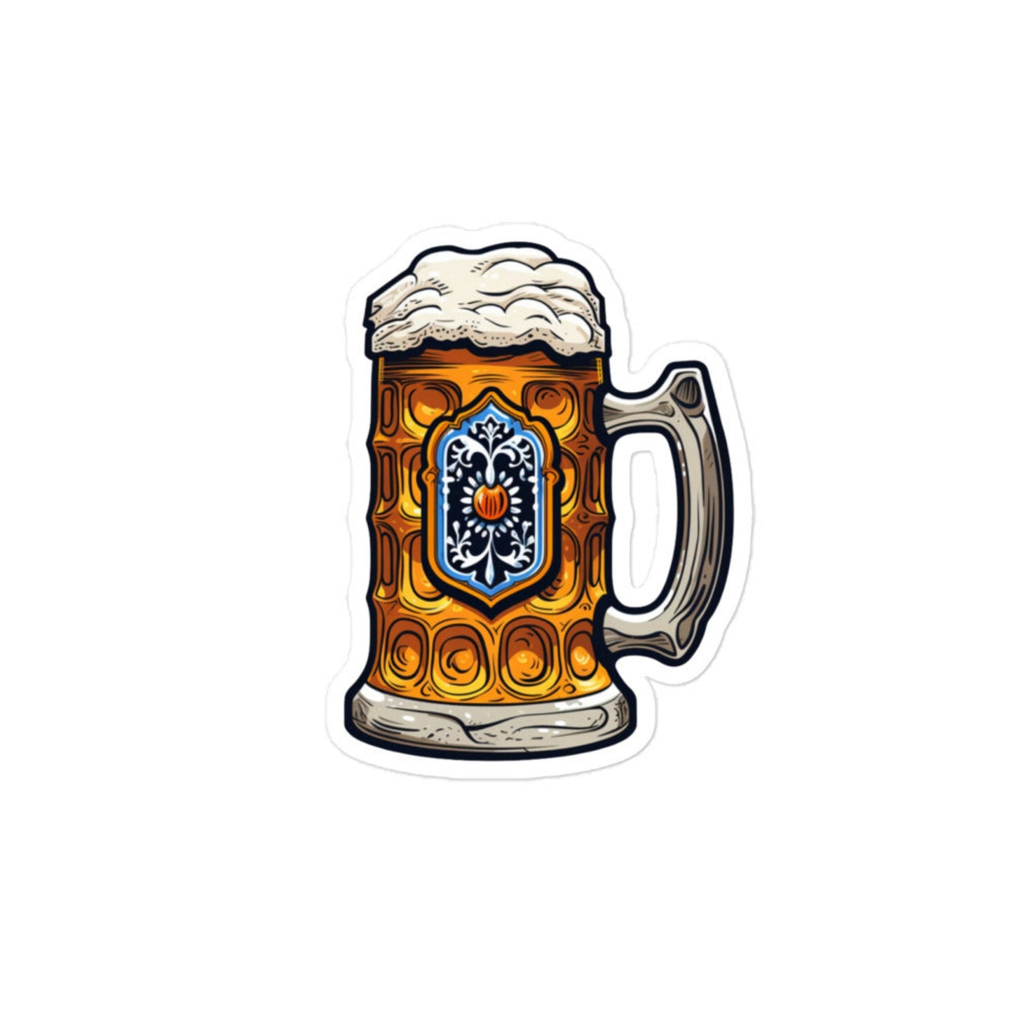 Oktoberfest 2023 Beer Mug Sticker - Blue