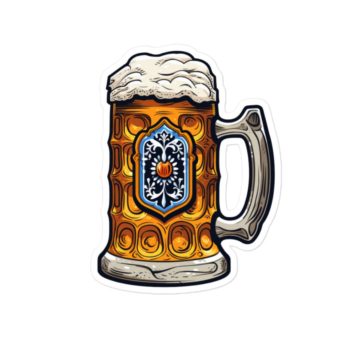 Oktoberfest 2023 Beer Mug Sticker - Blue