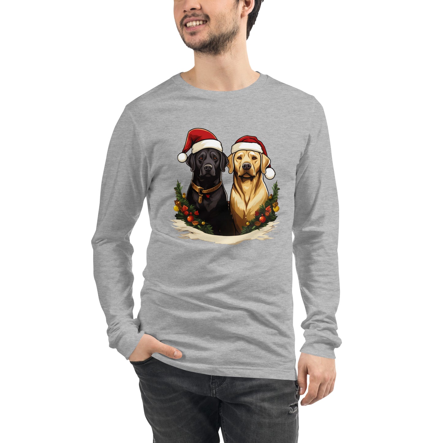 Christmas Lab Long Sleeve Tee