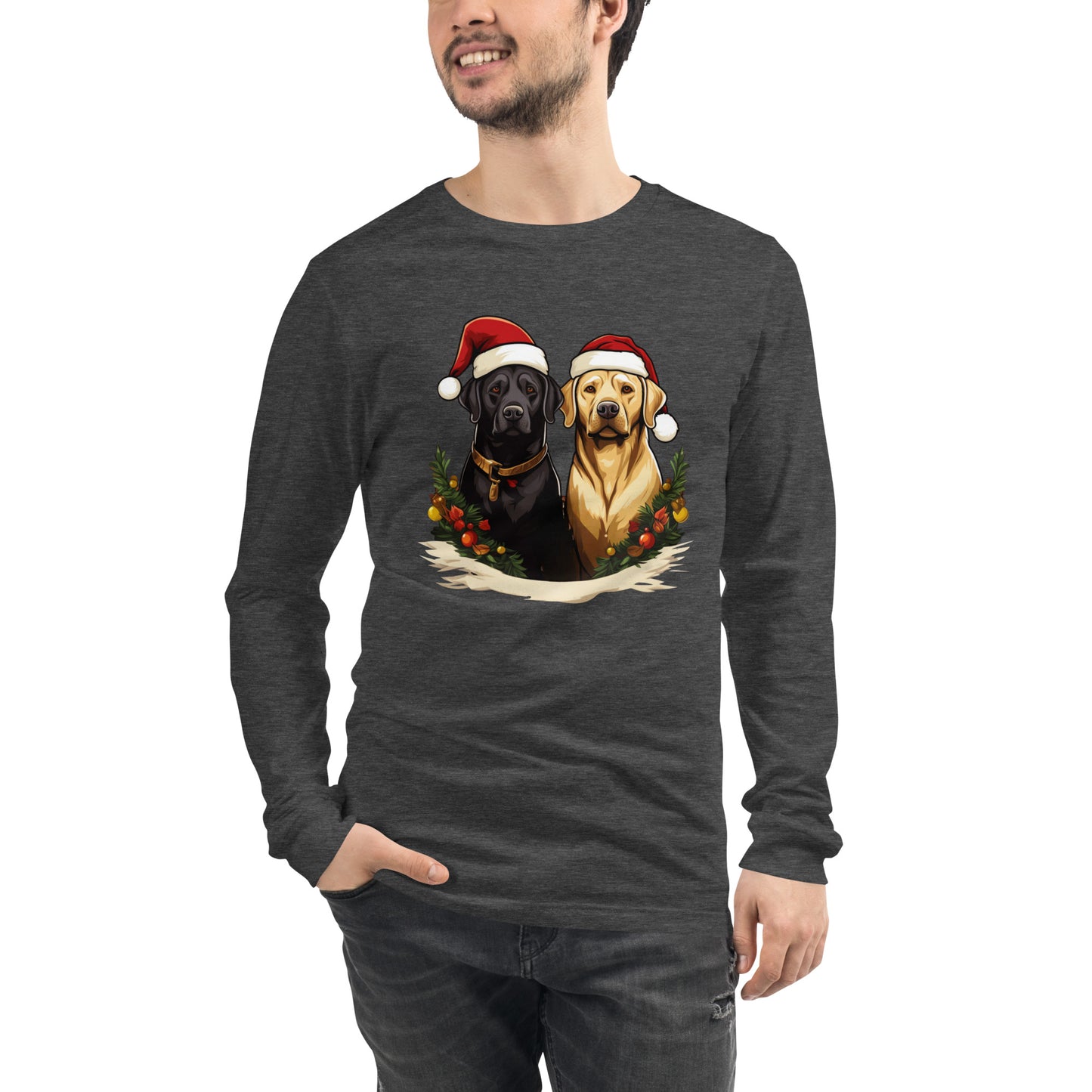 Christmas Lab Long Sleeve Tee