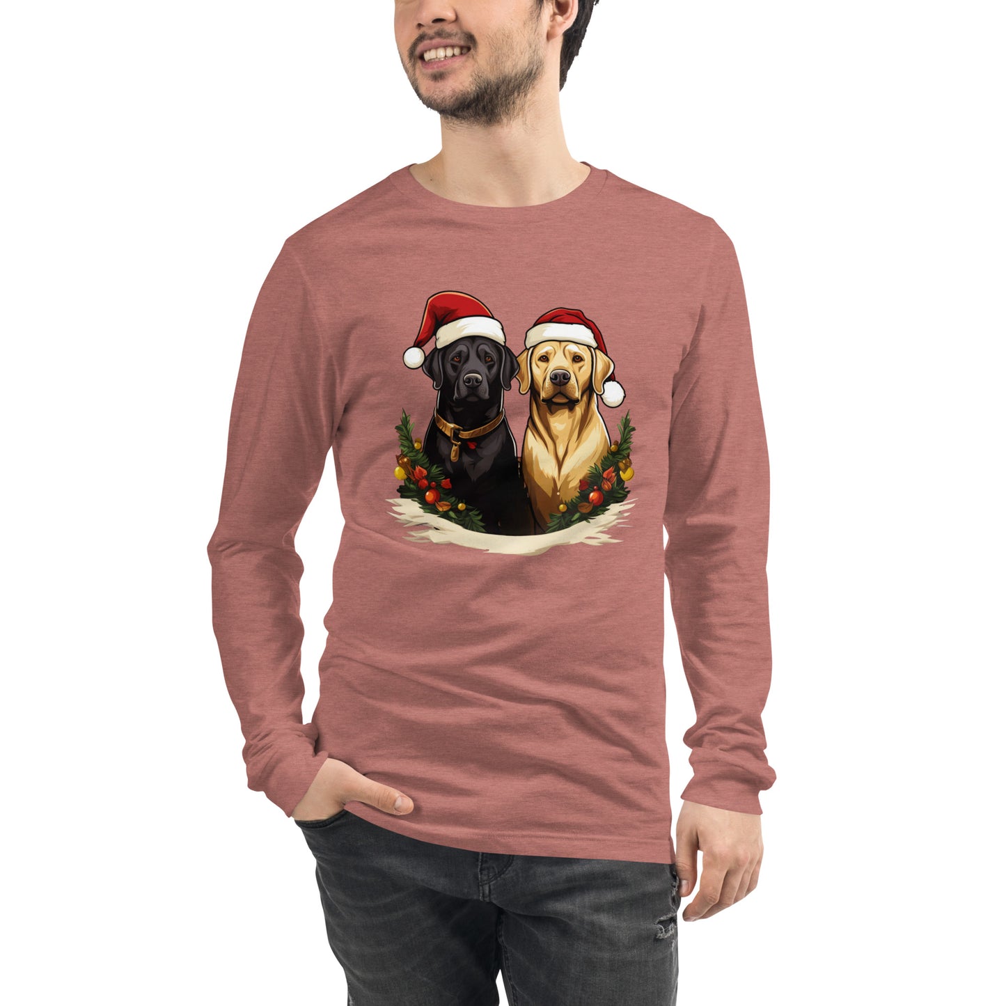 Christmas Lab Long Sleeve Tee