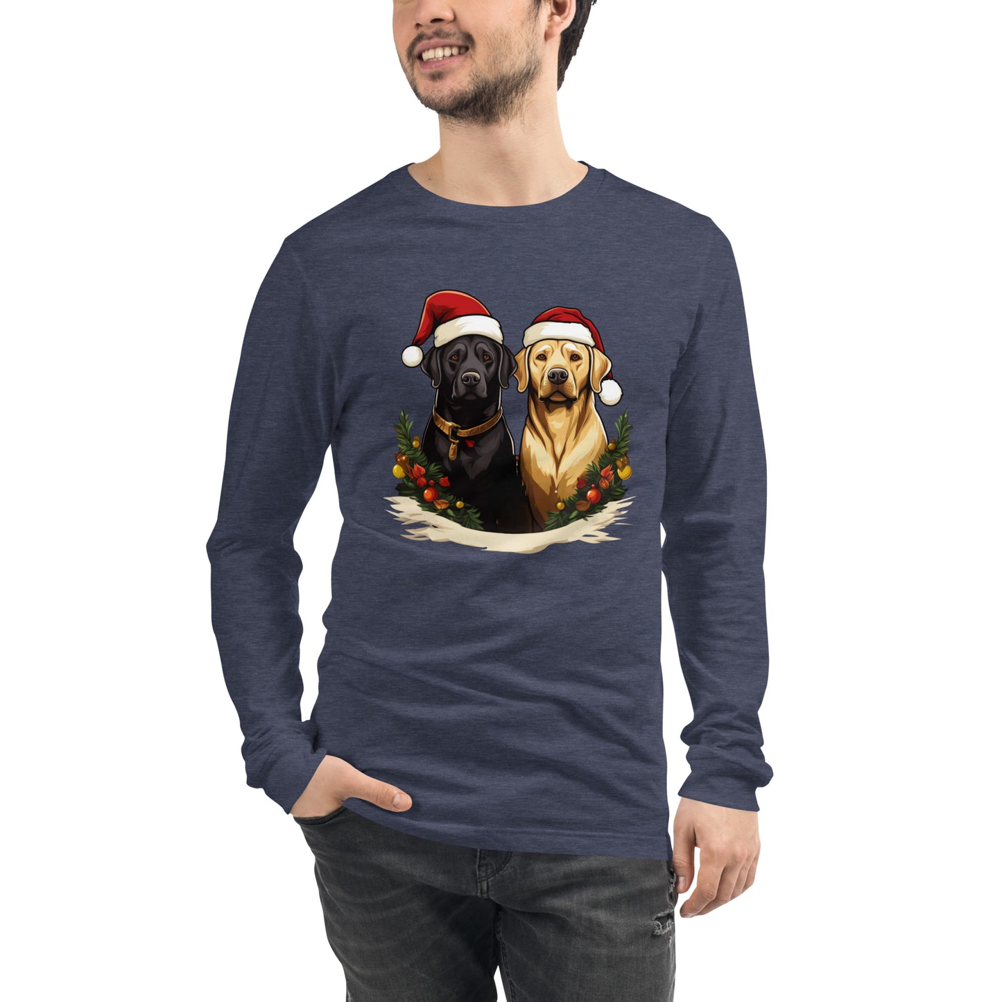 Christmas Lab Long Sleeve Tee