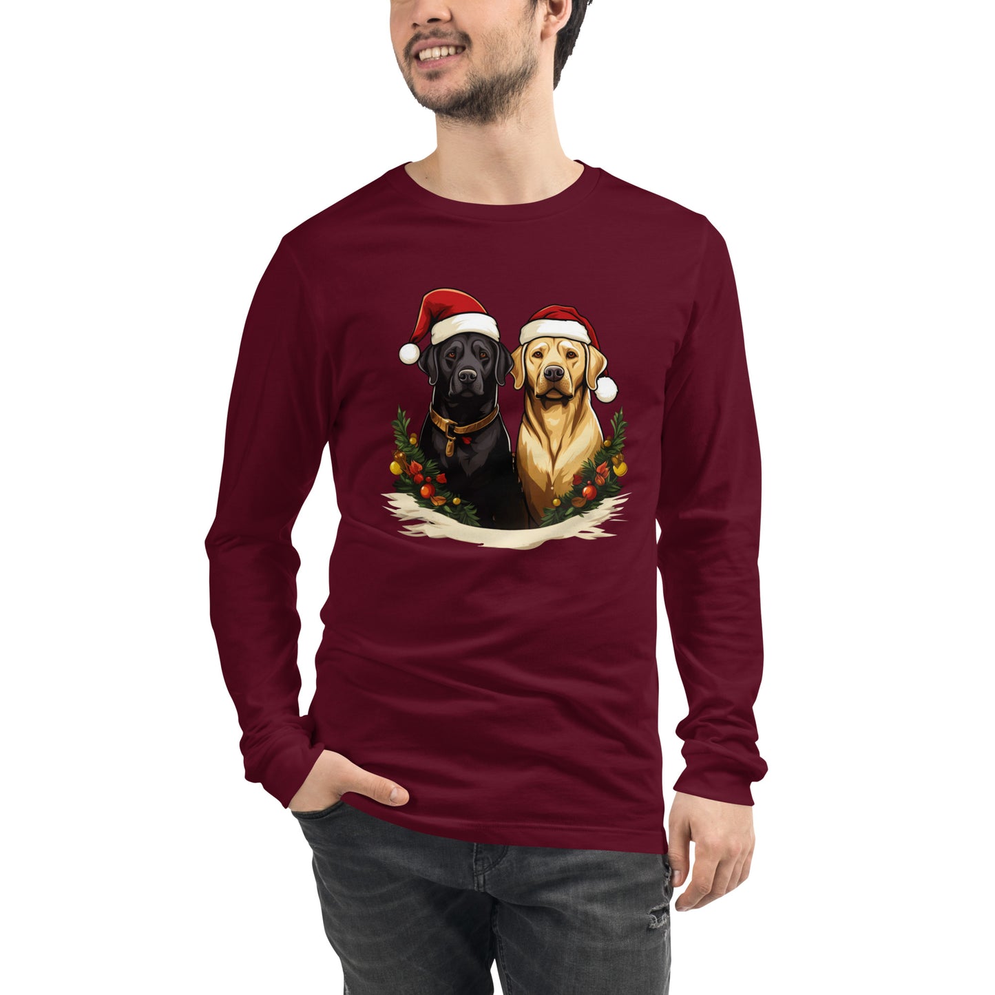 Christmas Lab Long Sleeve Tee