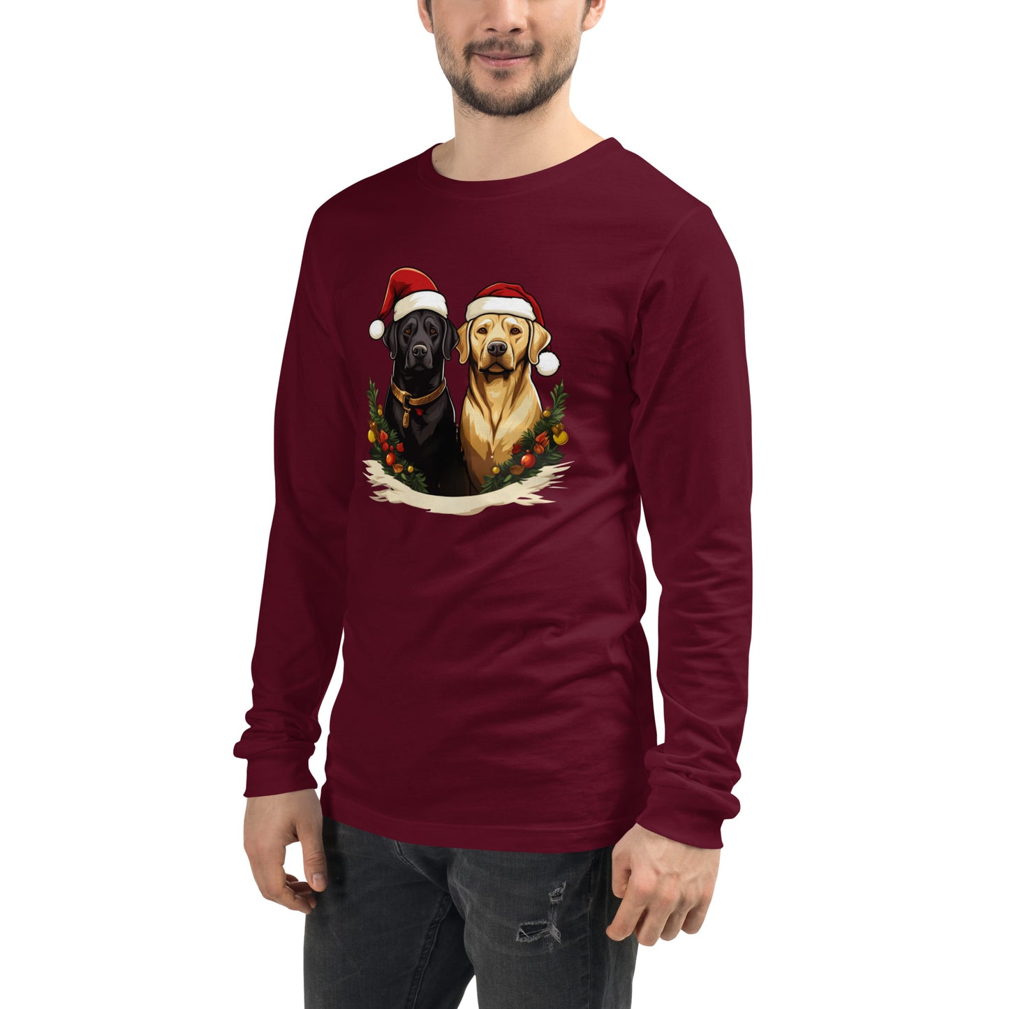 Christmas Lab Long Sleeve Tee