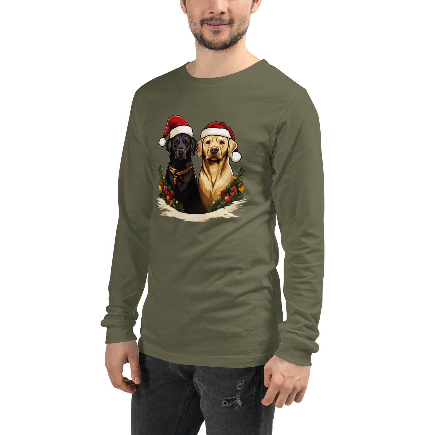 Christmas Lab Long Sleeve Tee