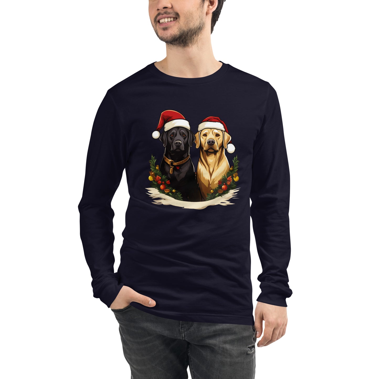 Christmas Lab Long Sleeve Tee