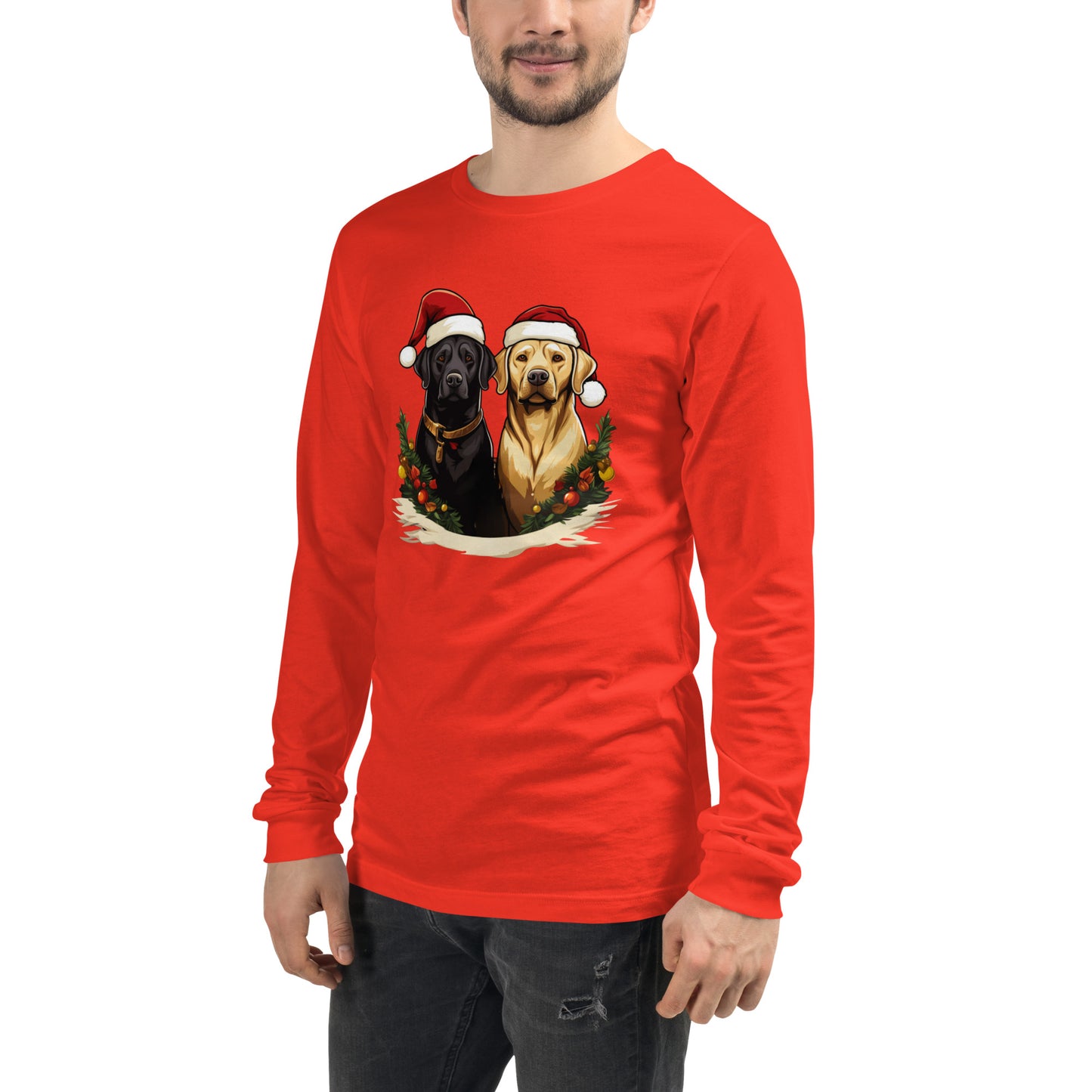 Christmas Lab Long Sleeve Tee