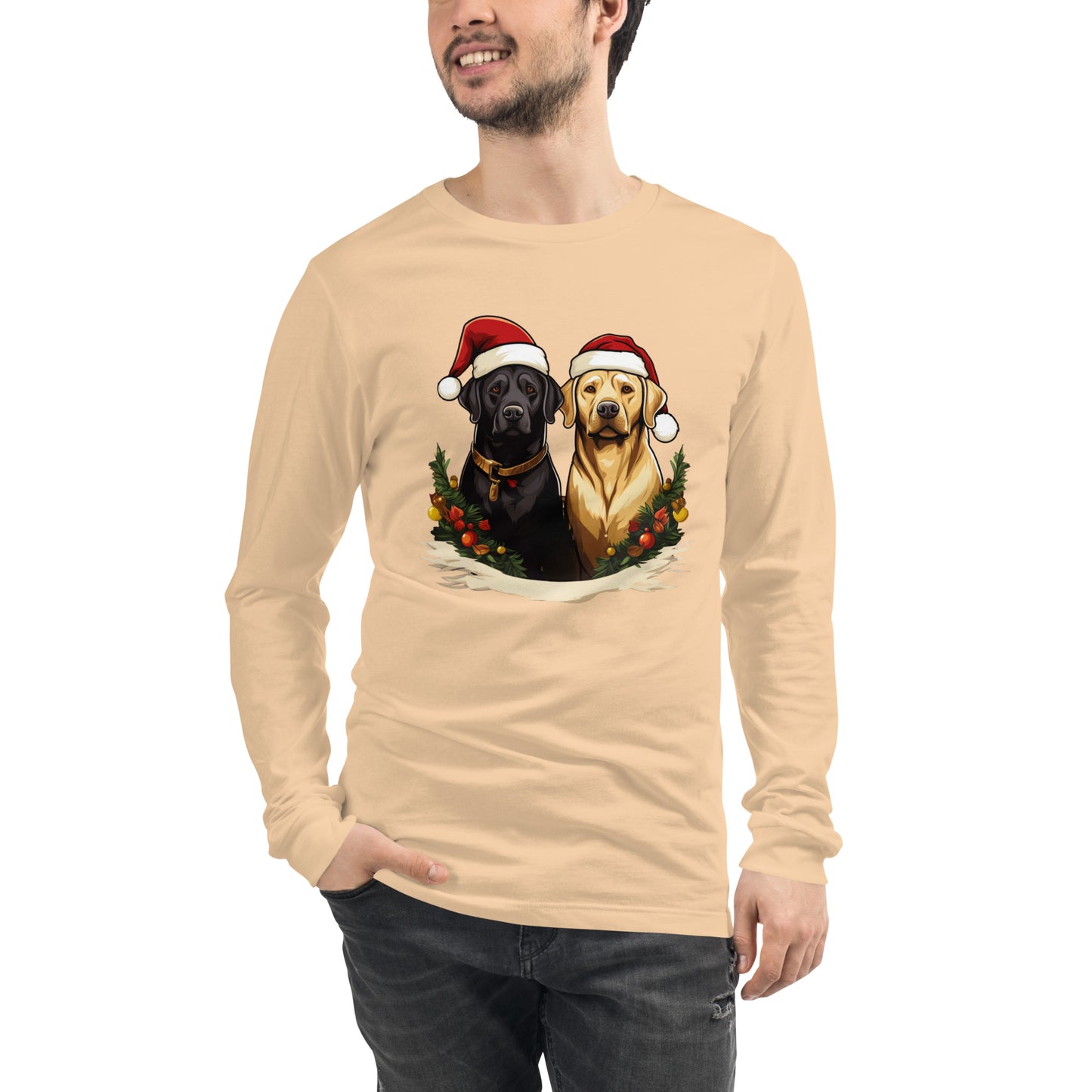 Christmas Lab Long Sleeve Tee