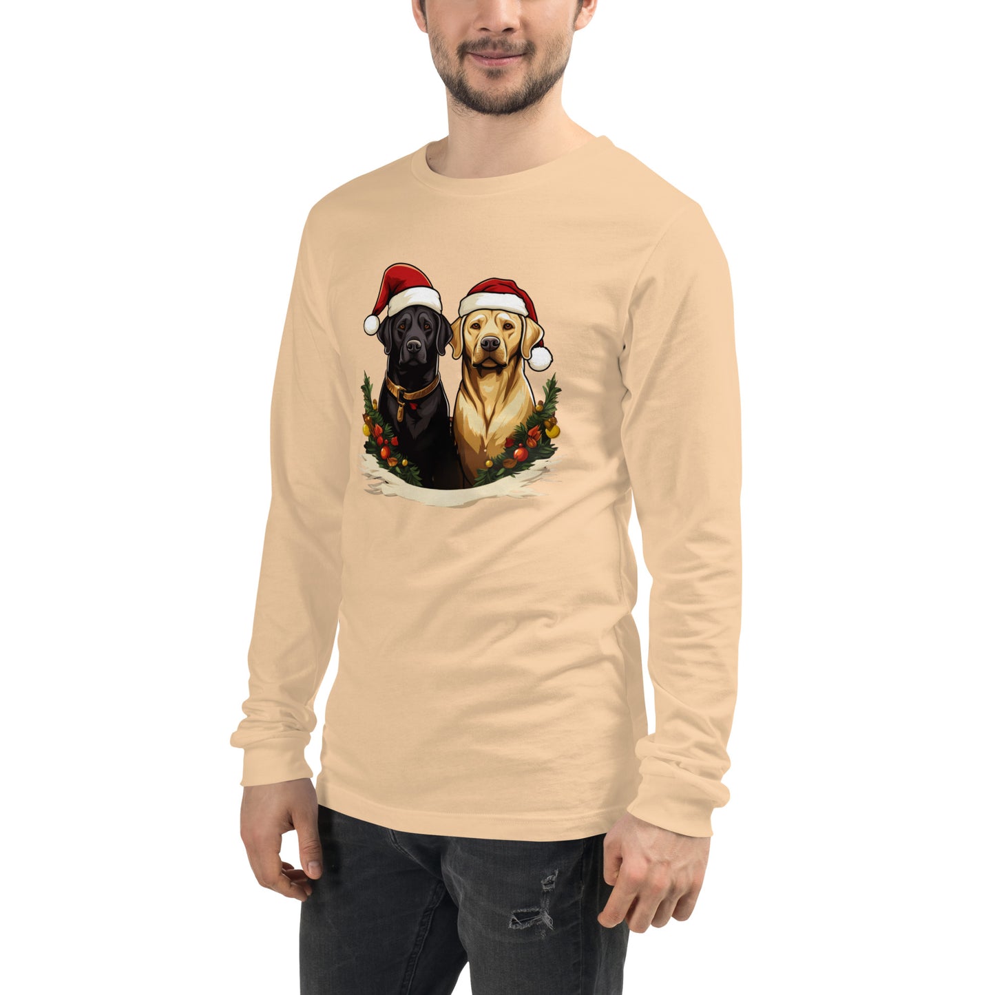 Christmas Lab Long Sleeve Tee