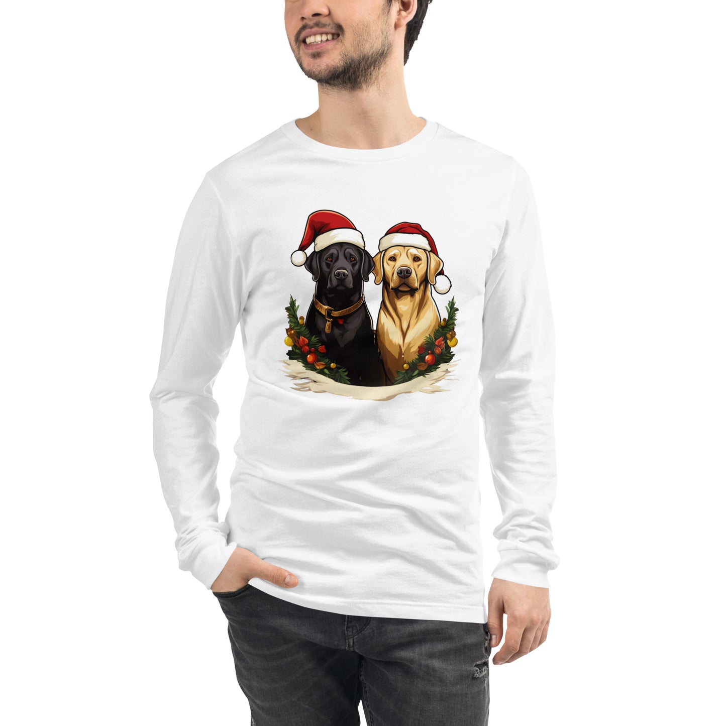 Christmas Lab Long Sleeve Tee