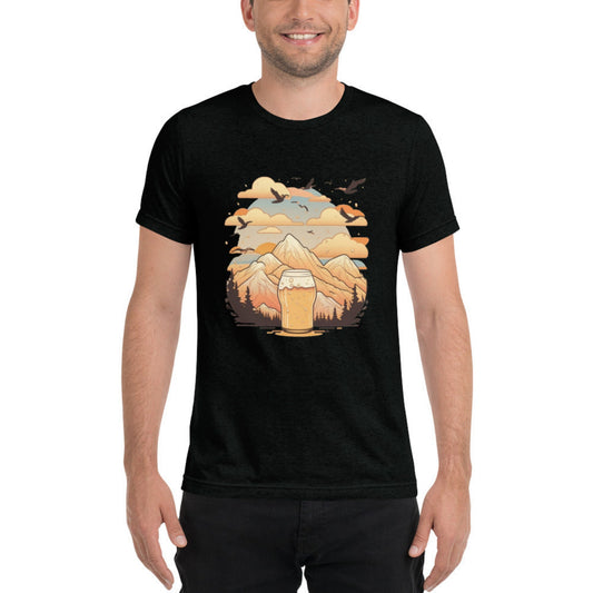 Mountaintop Beer-Topia T-Shirt in Solid Black Triblend