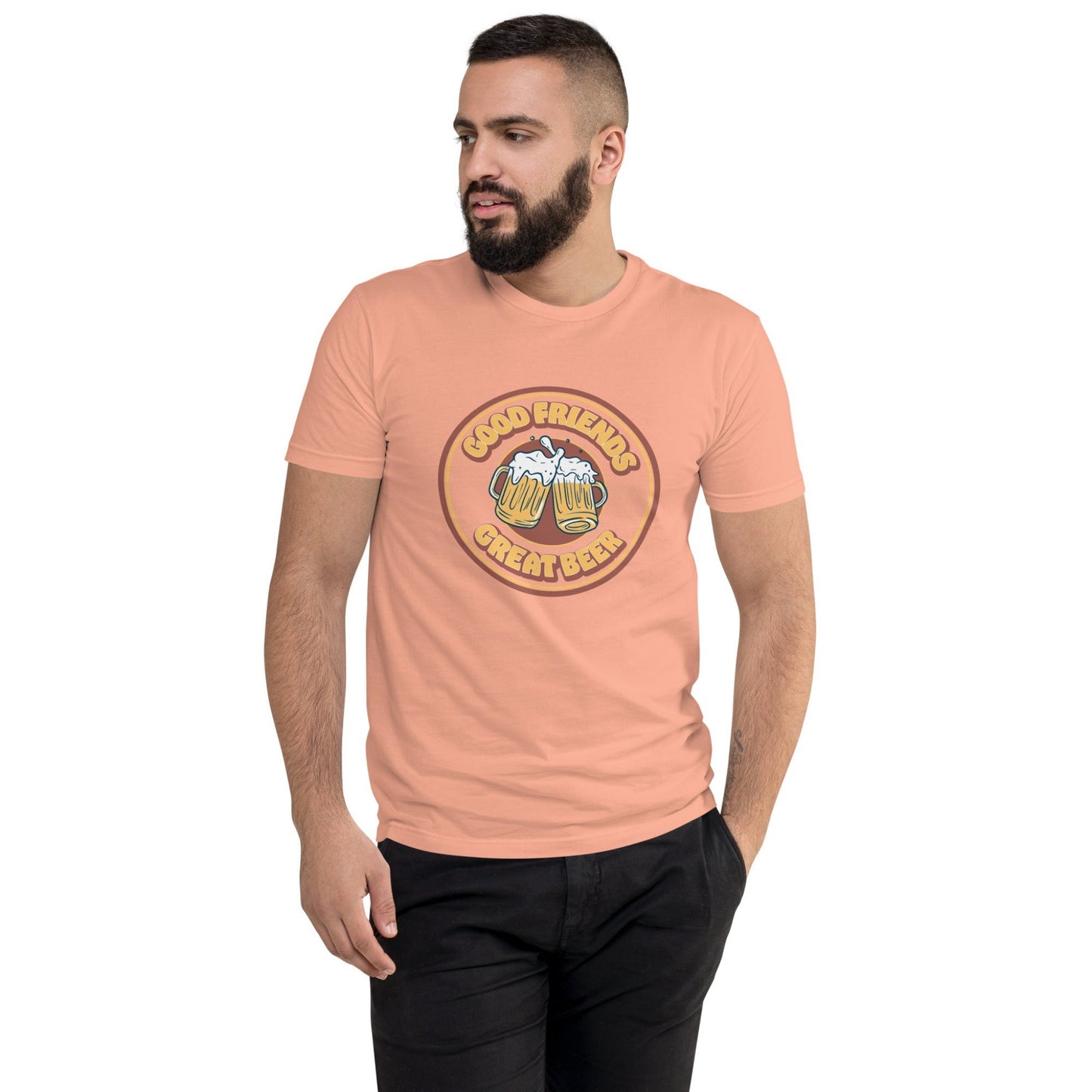 Vintage Good Friends, Great Beer Retro T-Shirt