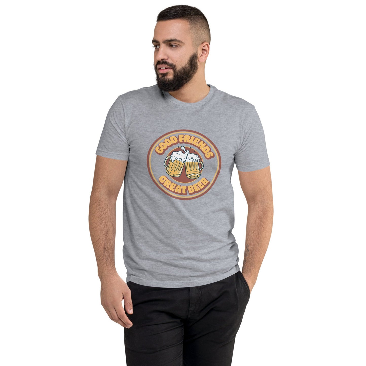 Vintage Good Friends, Great Beer Retro T-Shirt