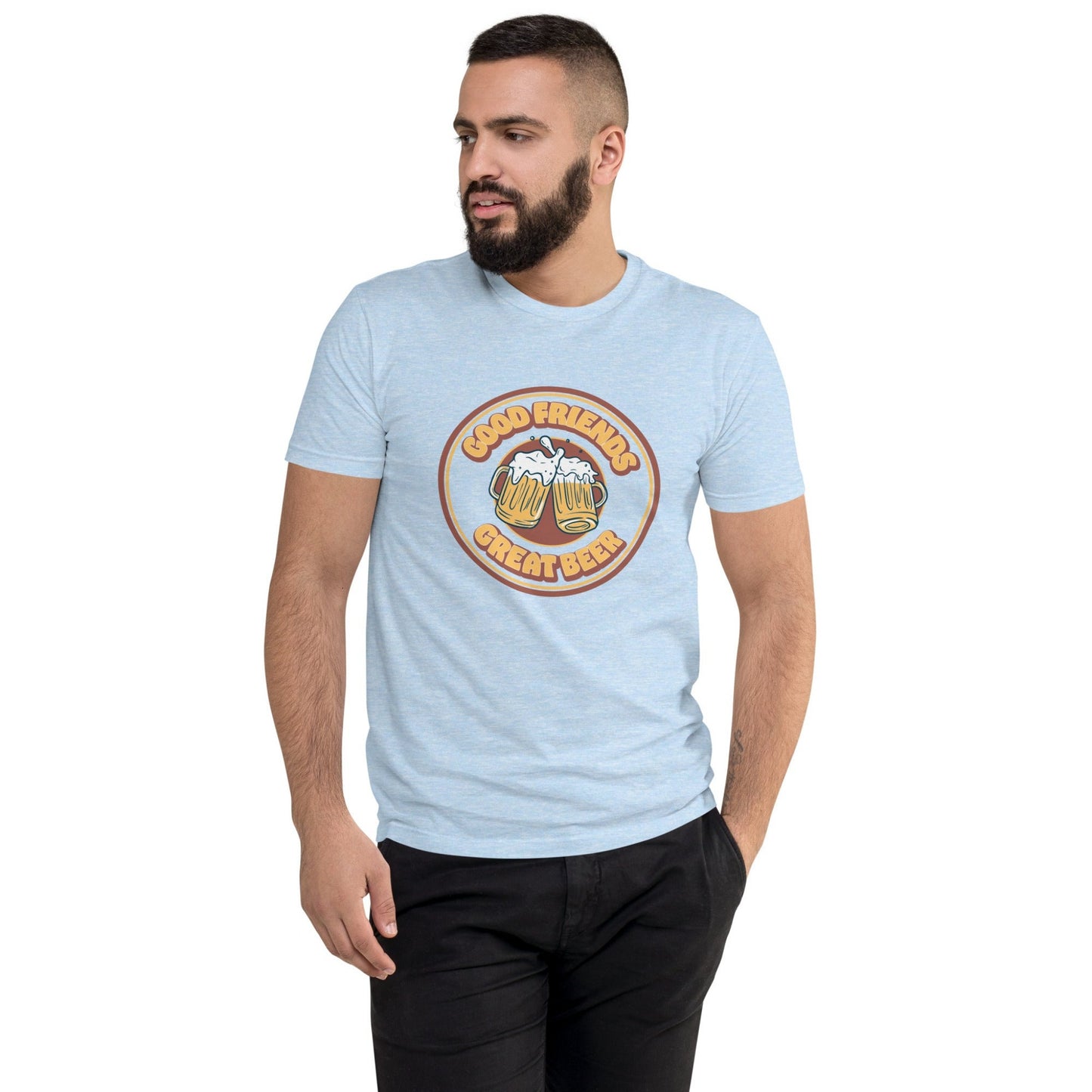 Vintage Good Friends, Great Beer Retro T-Shirt