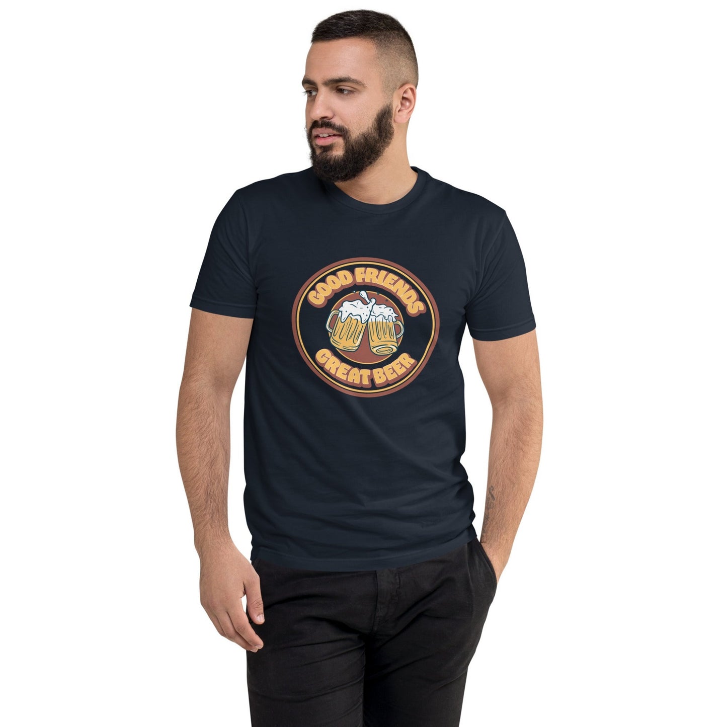 Vintage Good Friends, Great Beer Retro T-Shirt