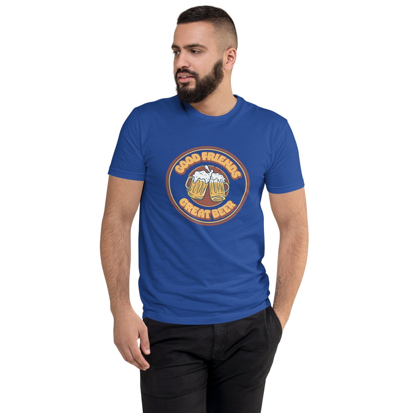 Vintage Good Friends, Great Beer Retro T-Shirt