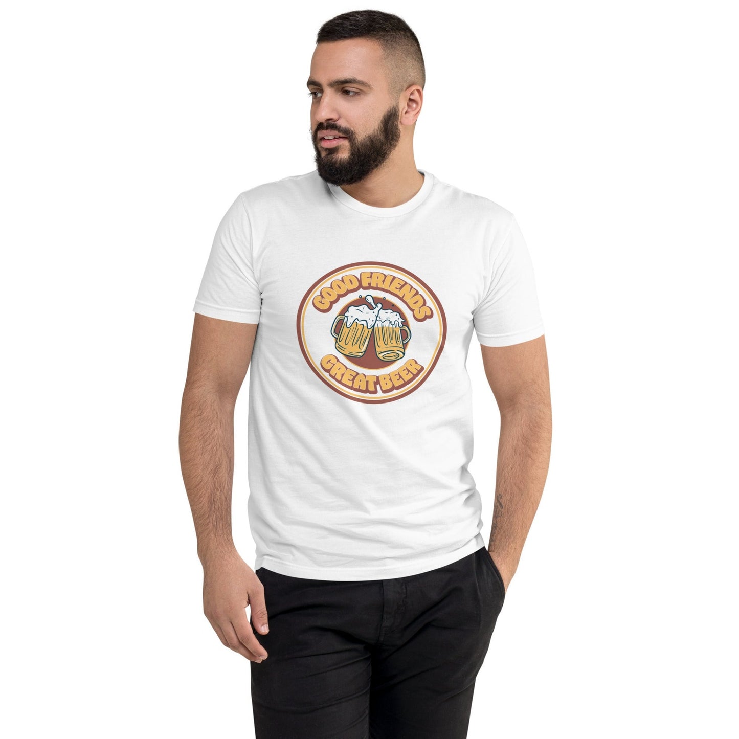 Vintage Good Friends, Great Beer Retro T-Shirt