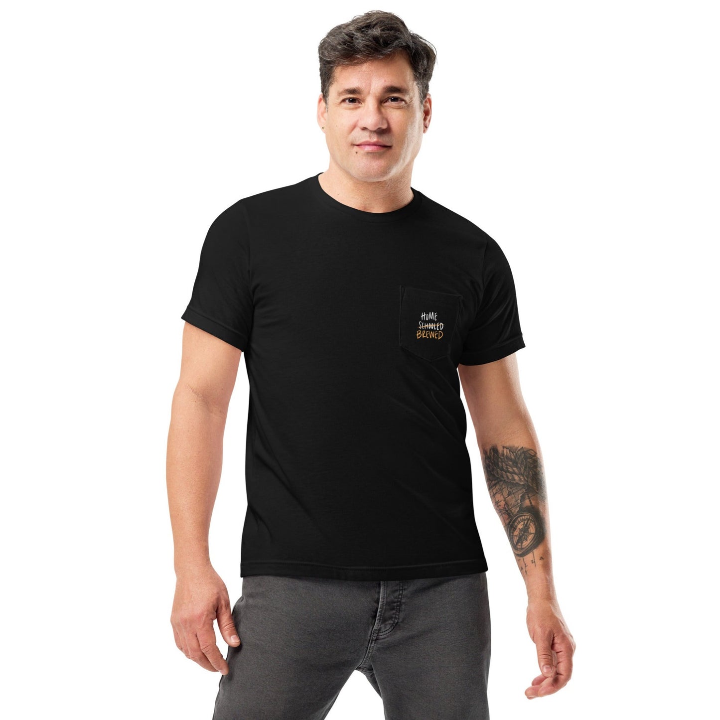 Home Brewed (No Back) - Pocket T-Shirt